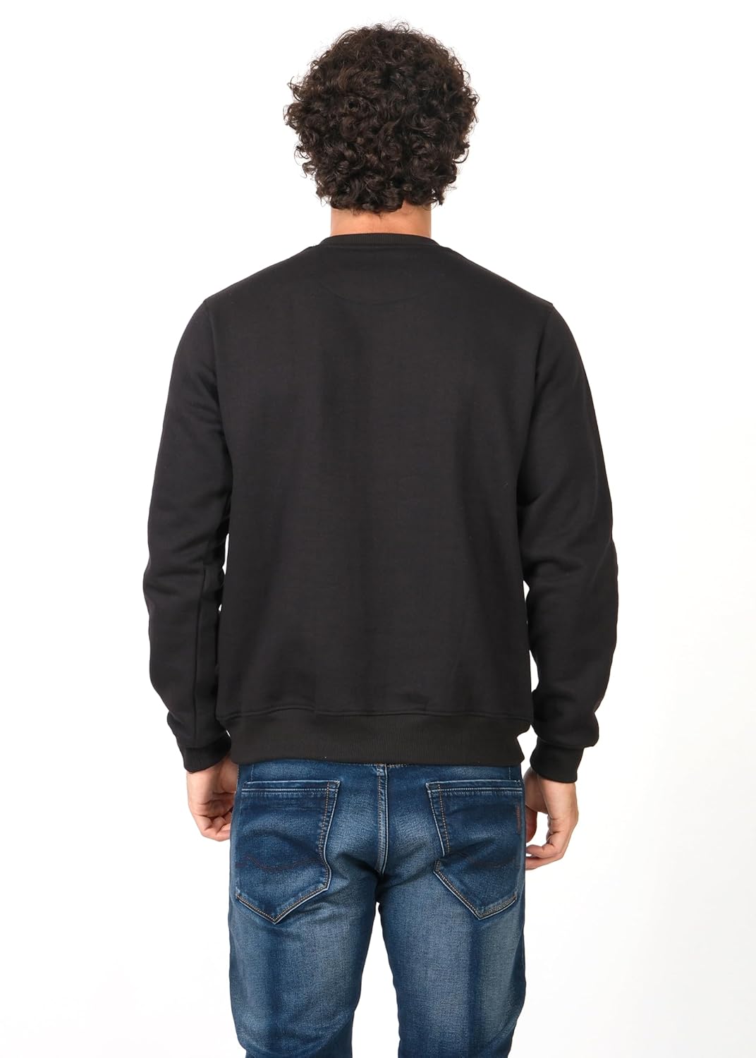 PERF Men's Fleece Sweatshirt - Poly Cotton Blend, Round Neck, 3-Thread Fleece, 340 GSM