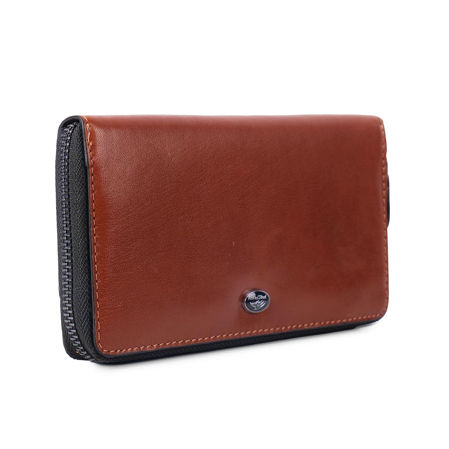 PERF Women’s Genuine Leather Wallet | Classic Solid Design Hand Purse | Sleek & Elegant Finish | Premium Feel & Durable Build