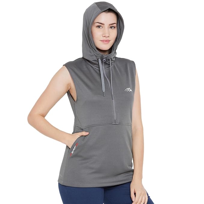 Women Solid Sleeveless Sweatshirt for Perfect for Layering & Bold Looks
