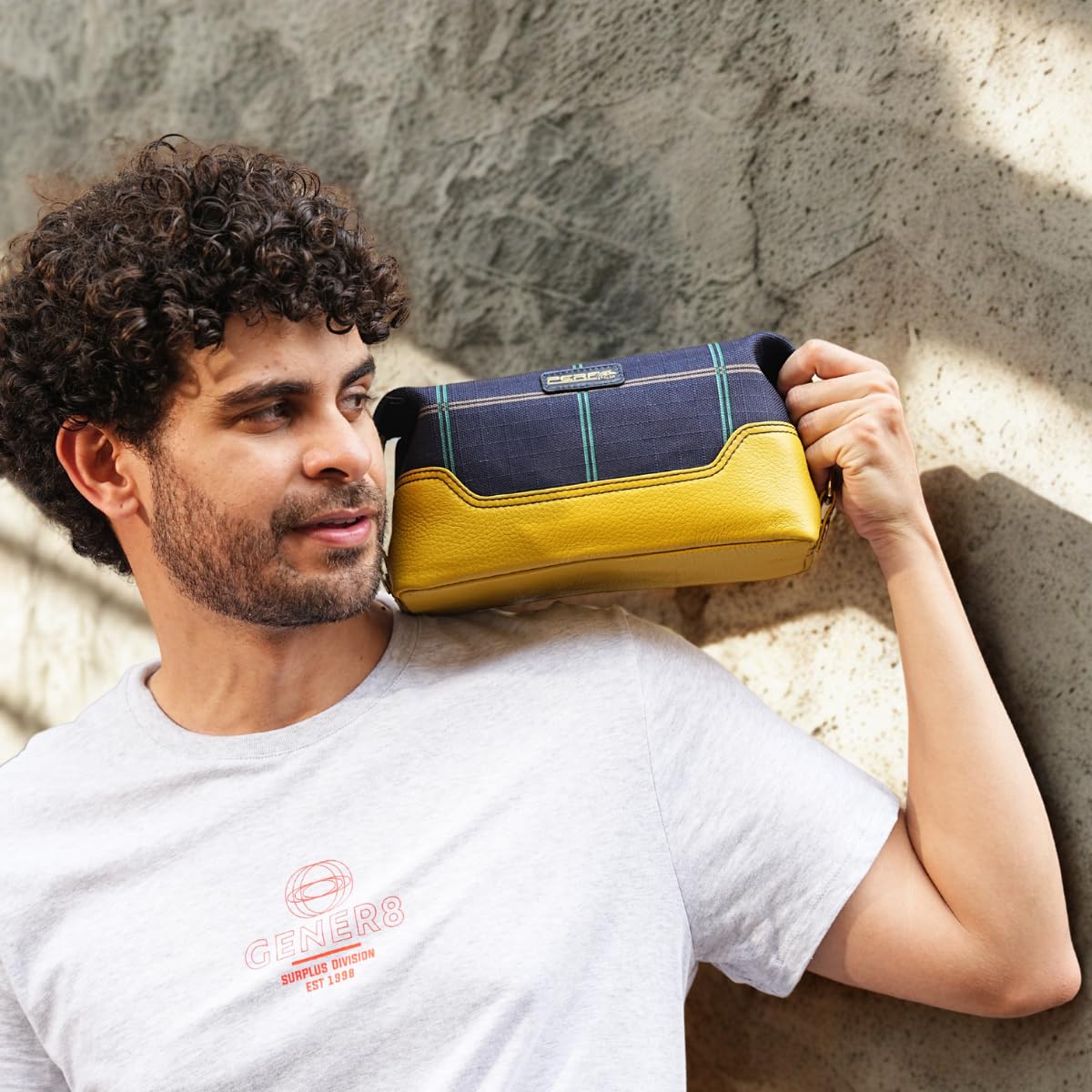 CHK NAVY/ YELLOW