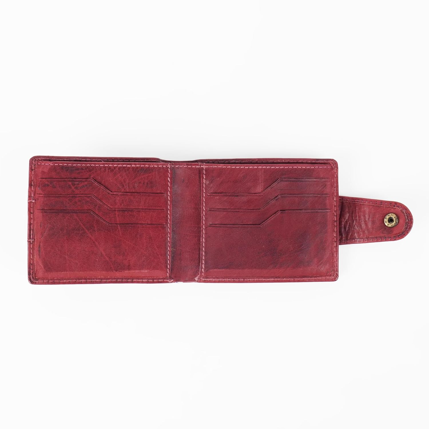 PERF Genuine Leather Men’s Wallet | Multi-Compartment with Secure Button Closure | Premium Feel & Trendy Royal Design