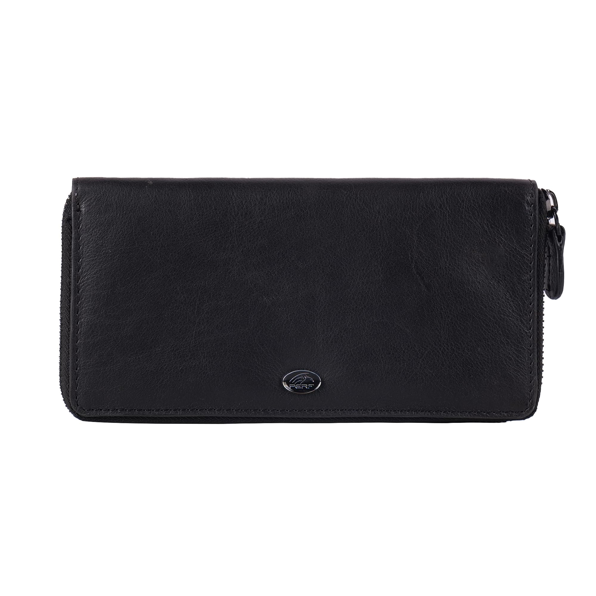 PERF Women’s Genuine Leather Wallet | Classic Solid Design Hand Purse | Sleek & Elegant Finish | Premium Feel & Durable Build