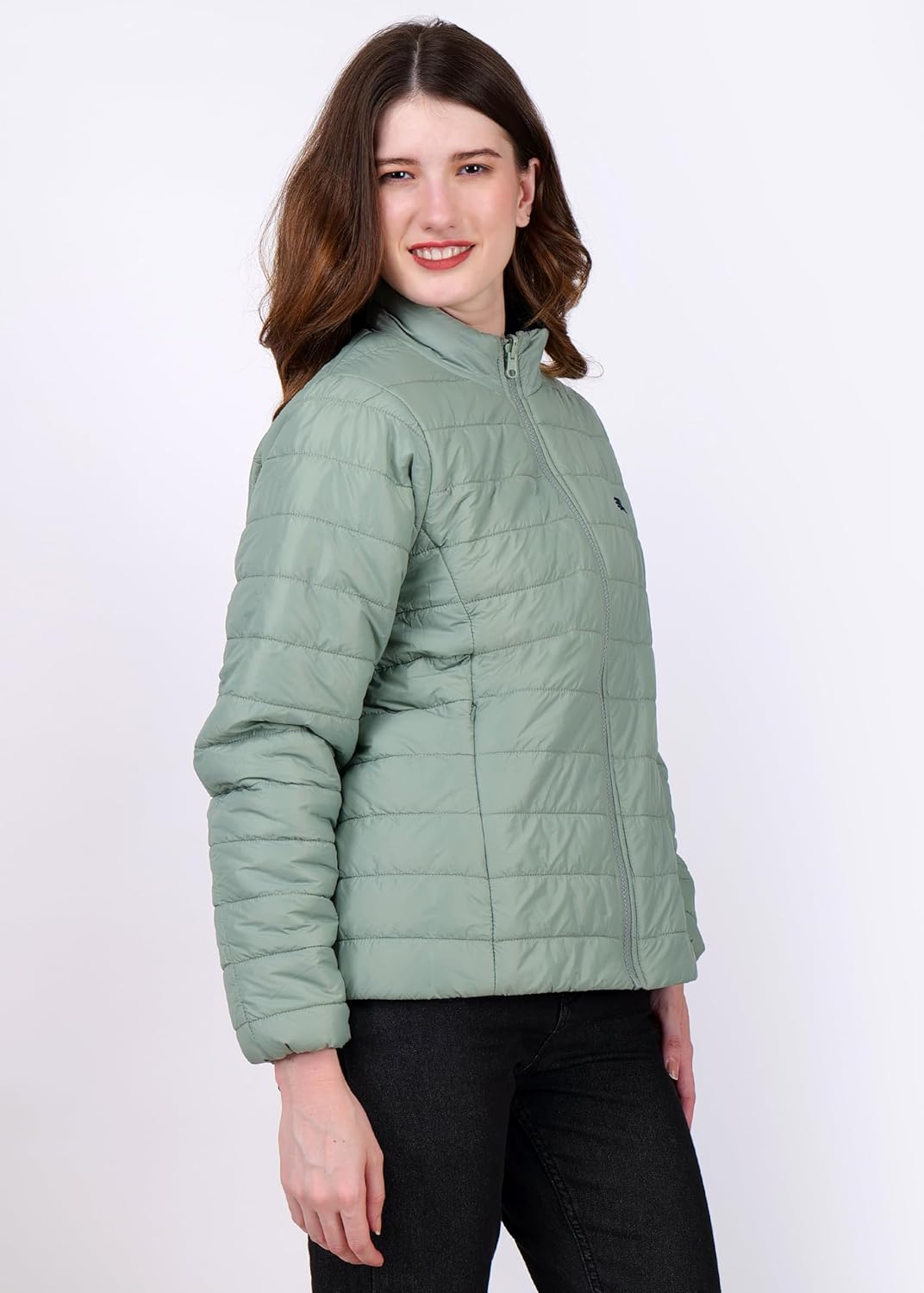 PERF Women’s Reversible Jacket – Lightweight, 20-D Nylon, Dual Color Design with Zippered Side Pockets – Pista Green & N...
