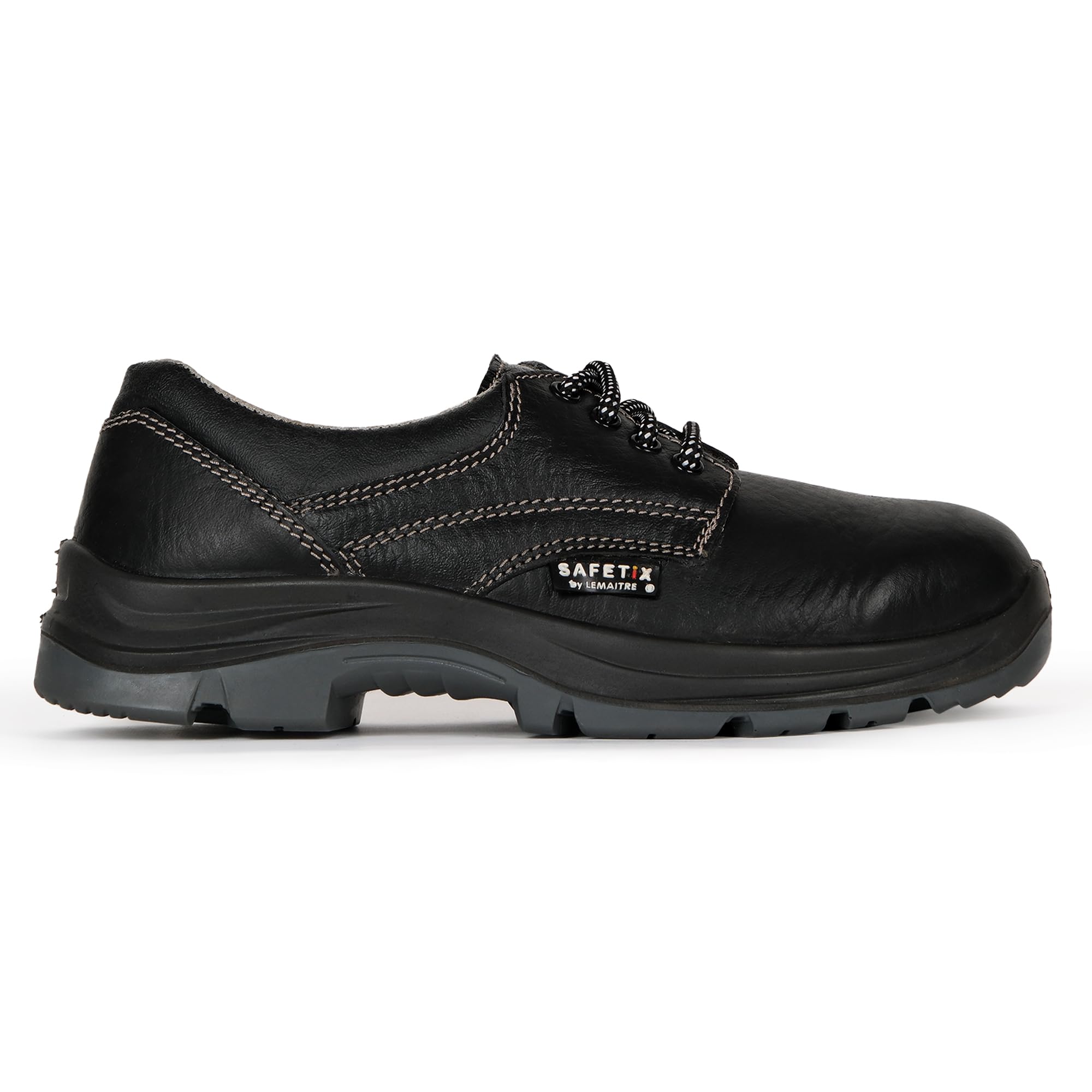 PERF HERMES Safety Shoe - Premium Steel Toe Work Boots with Breathable Leather, Anti-Slip Sole, and Antibacterial Lining for Industrial and Construction Safety