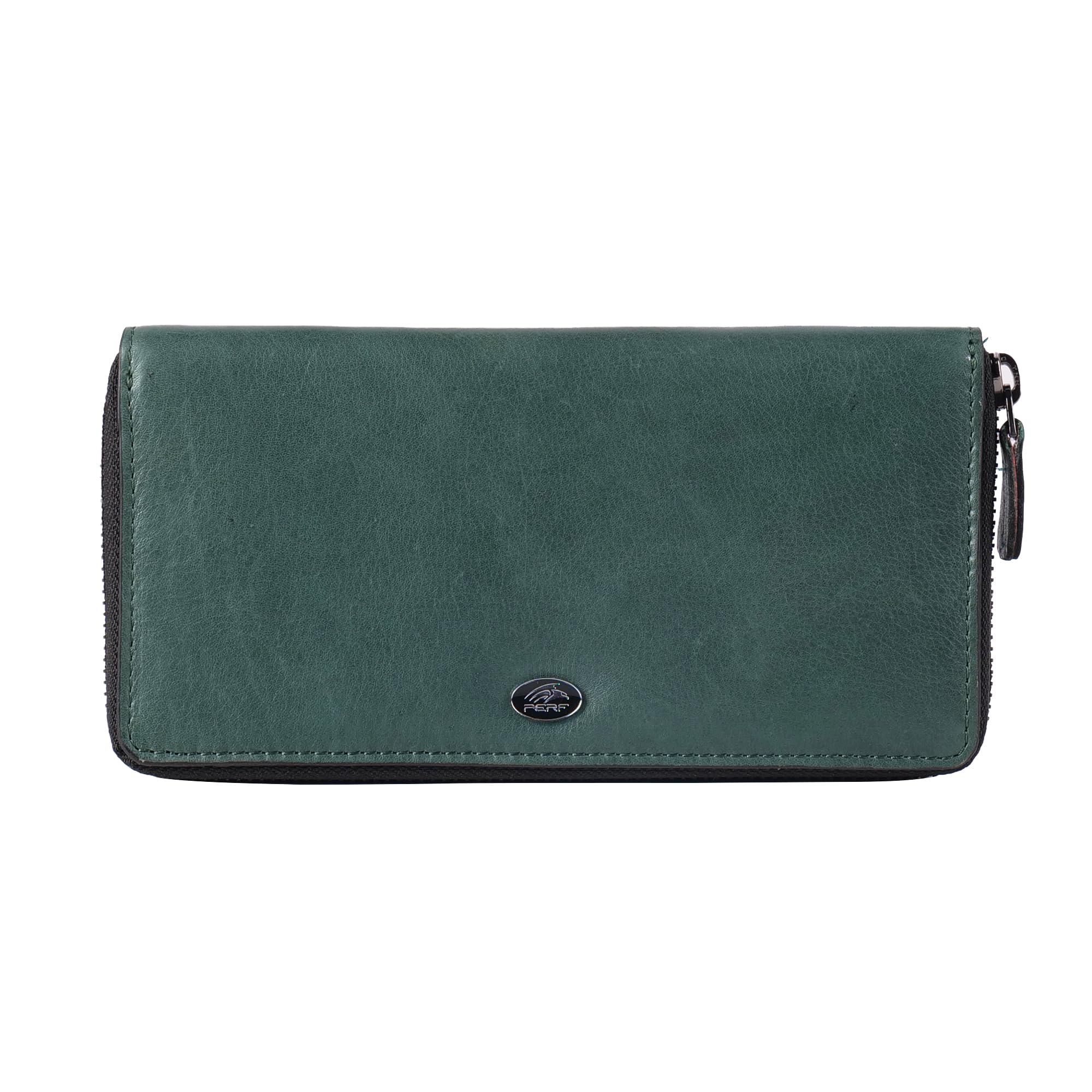 PERF Women’s Genuine Leather Wallet | Classic Solid Design Hand Purse | Sleek & Elegant Finish | Premium Feel & Durable Build