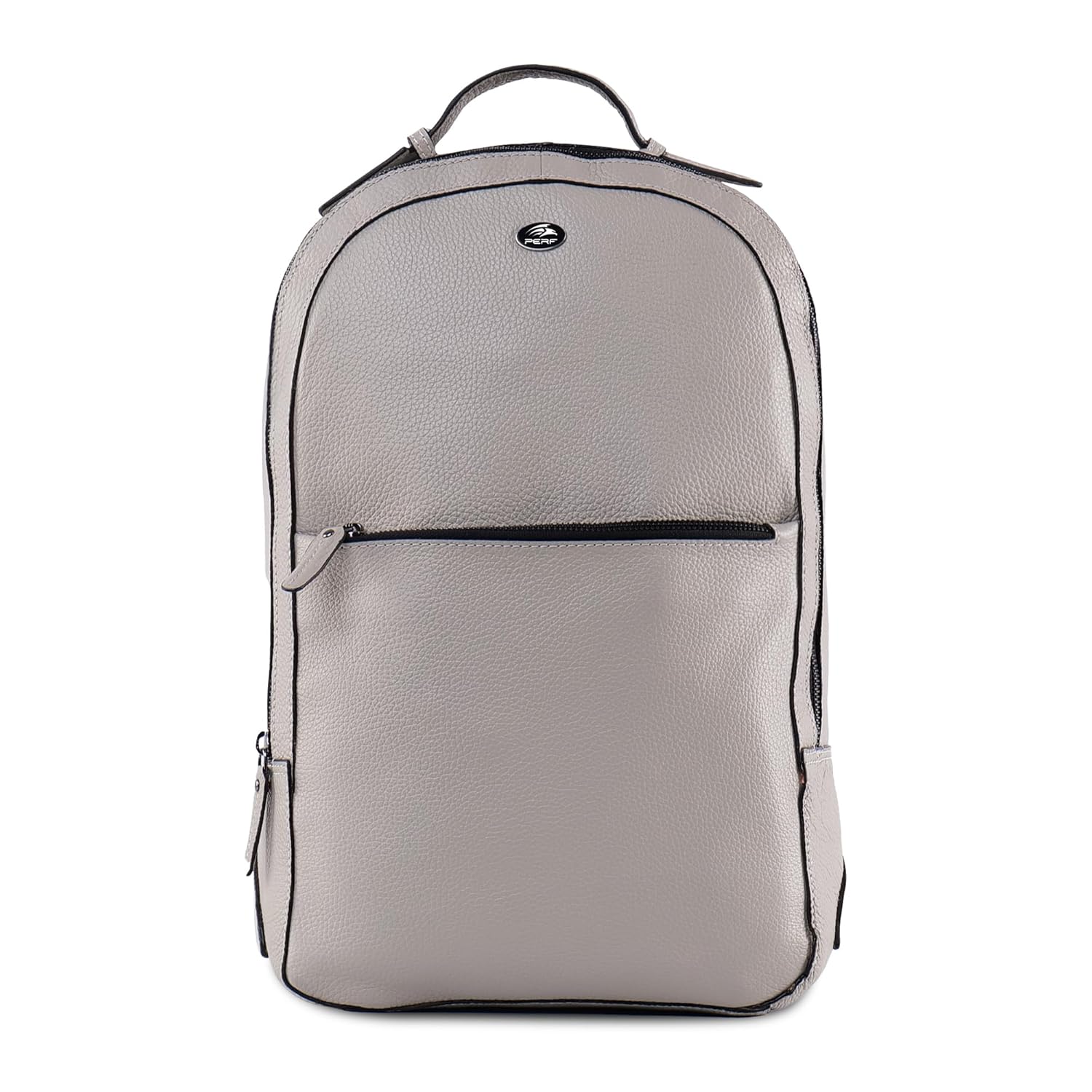 PERF Unisex Genuine Leather Backpack | Premium Slim & Stylish Laptop Bag for Men and Women | Travel, Office & Everyday Use | Padded back with Shoulder Straps & Secure Compartment