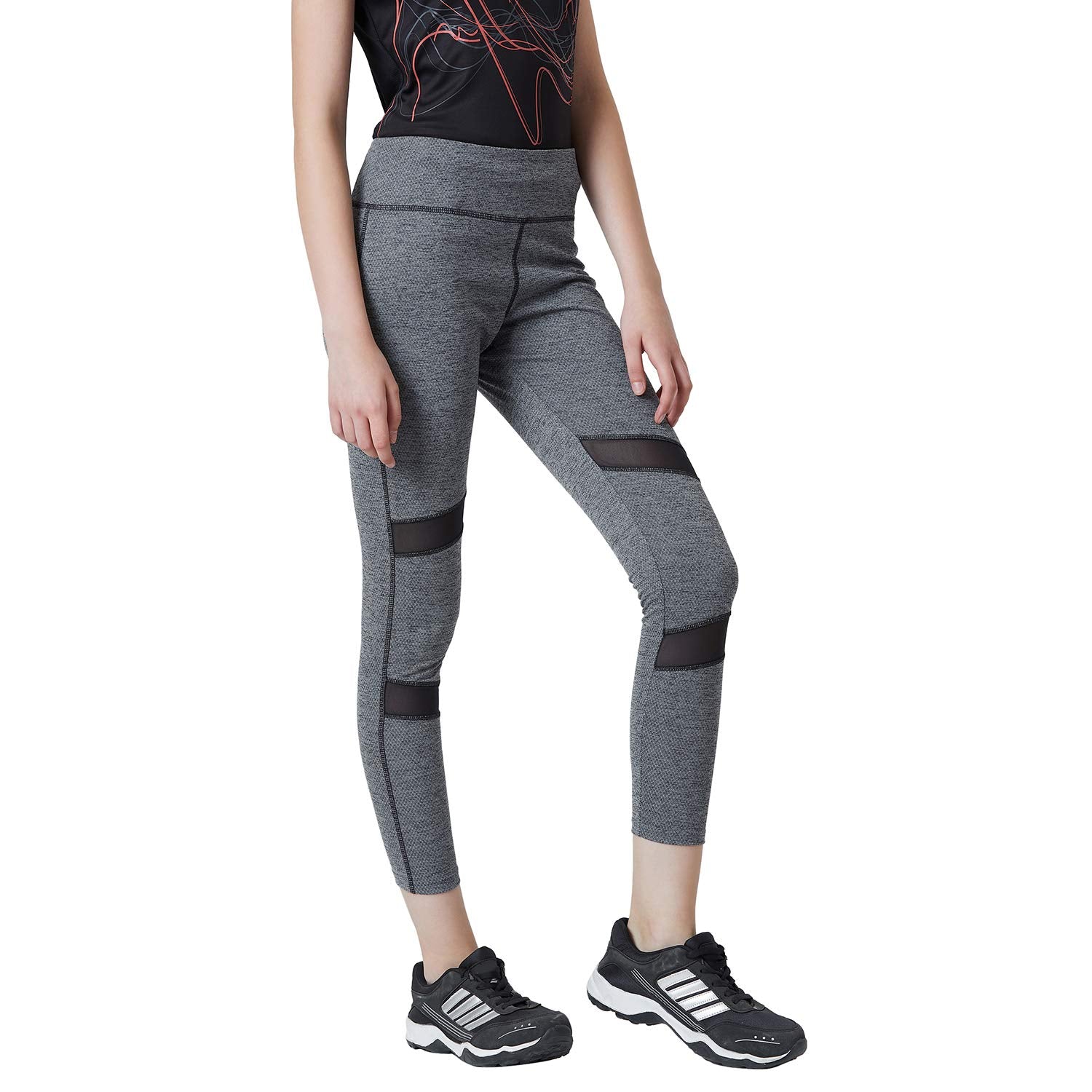 PERF Slim Fit Ankle Length Gym Tights for Women (PWLFW1801)