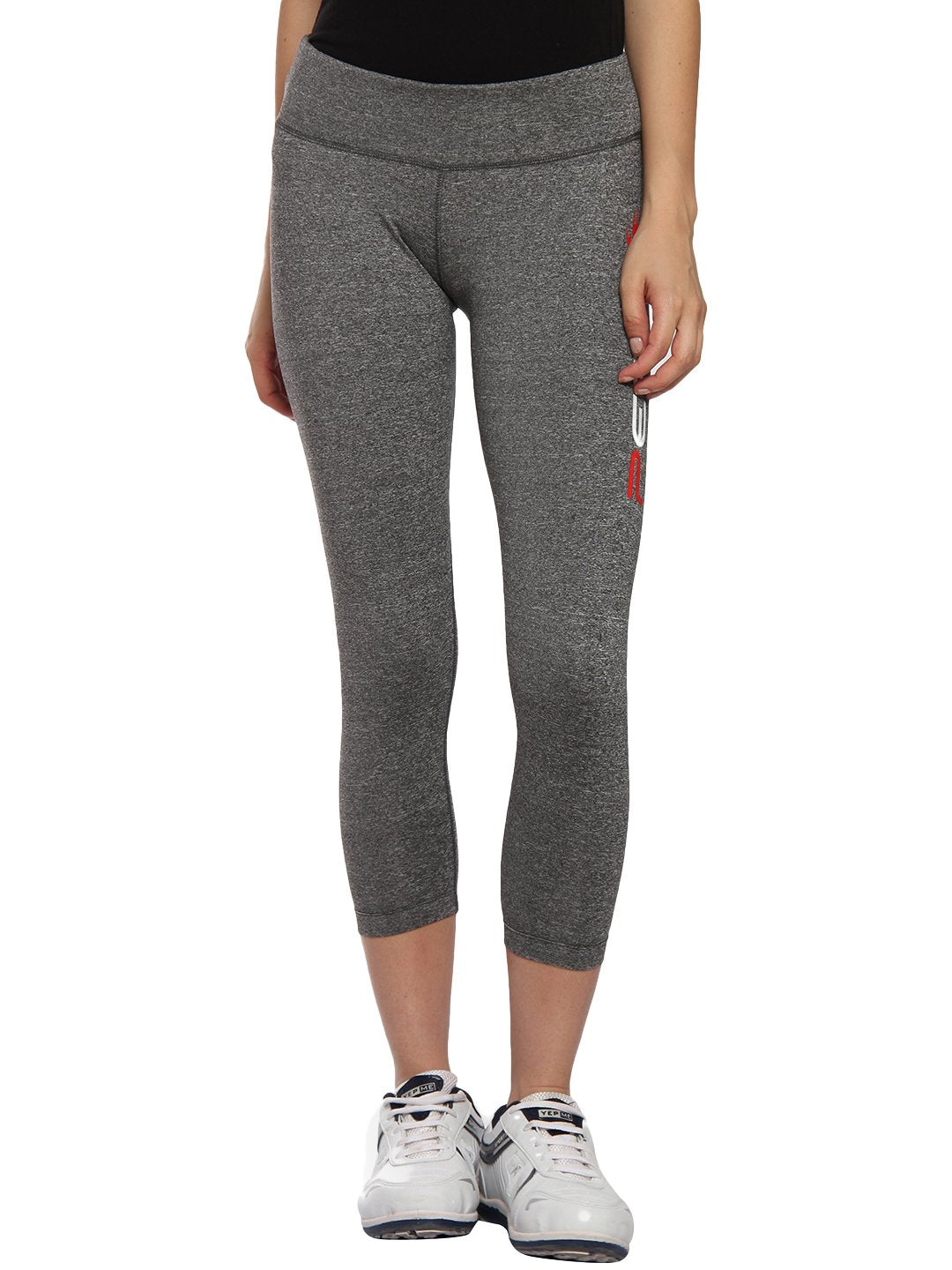 PERF Lycra Transfer Cationic Capri Leggings for Women