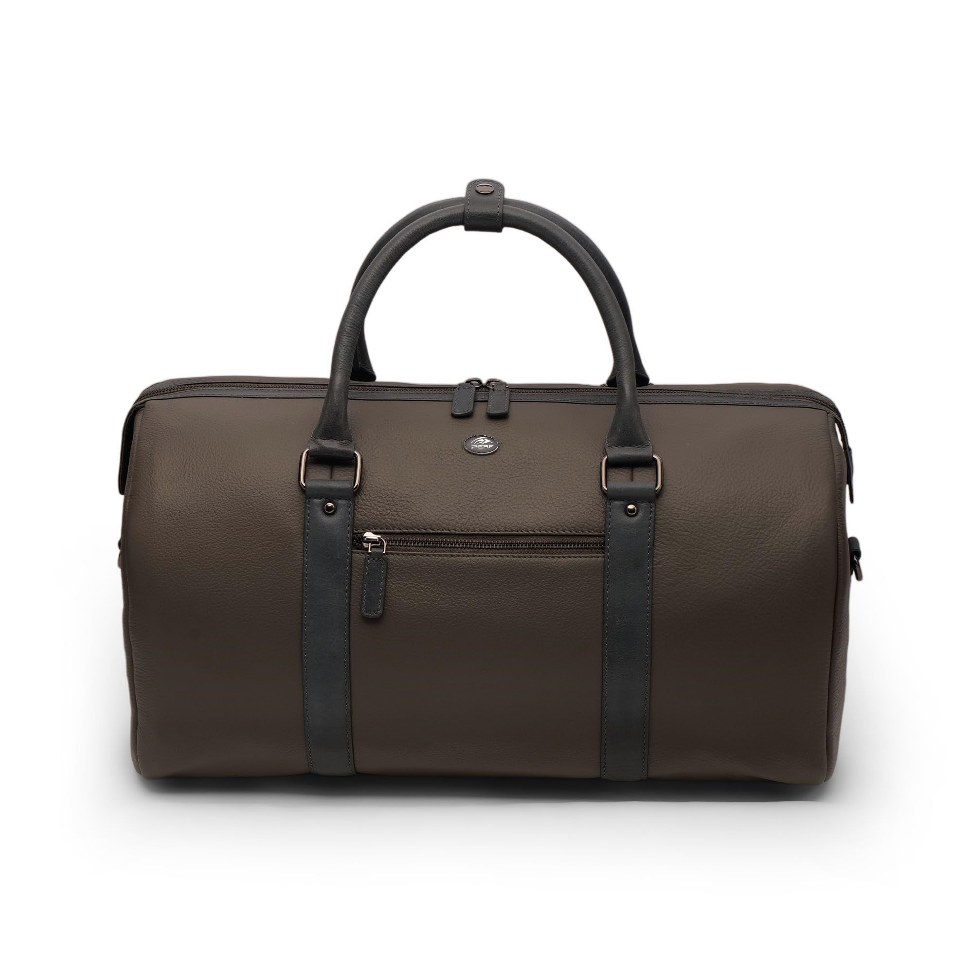 PERF Unisex Duffle Bag | Multipurpose with Genuine Leather | Travel, Gym & Weekend Bag