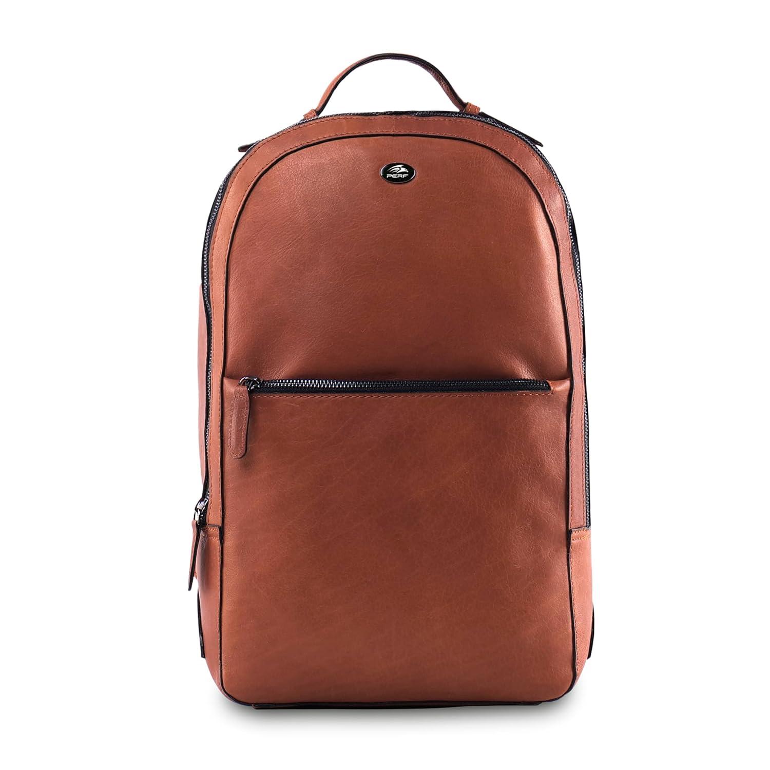 PERF Unisex Genuine Leather Backpack | Premium Slim & Stylish Laptop Bag for Men and Women | Travel, Office & Everyday Use | Padded back with Shoulder Straps & Secure Compartment