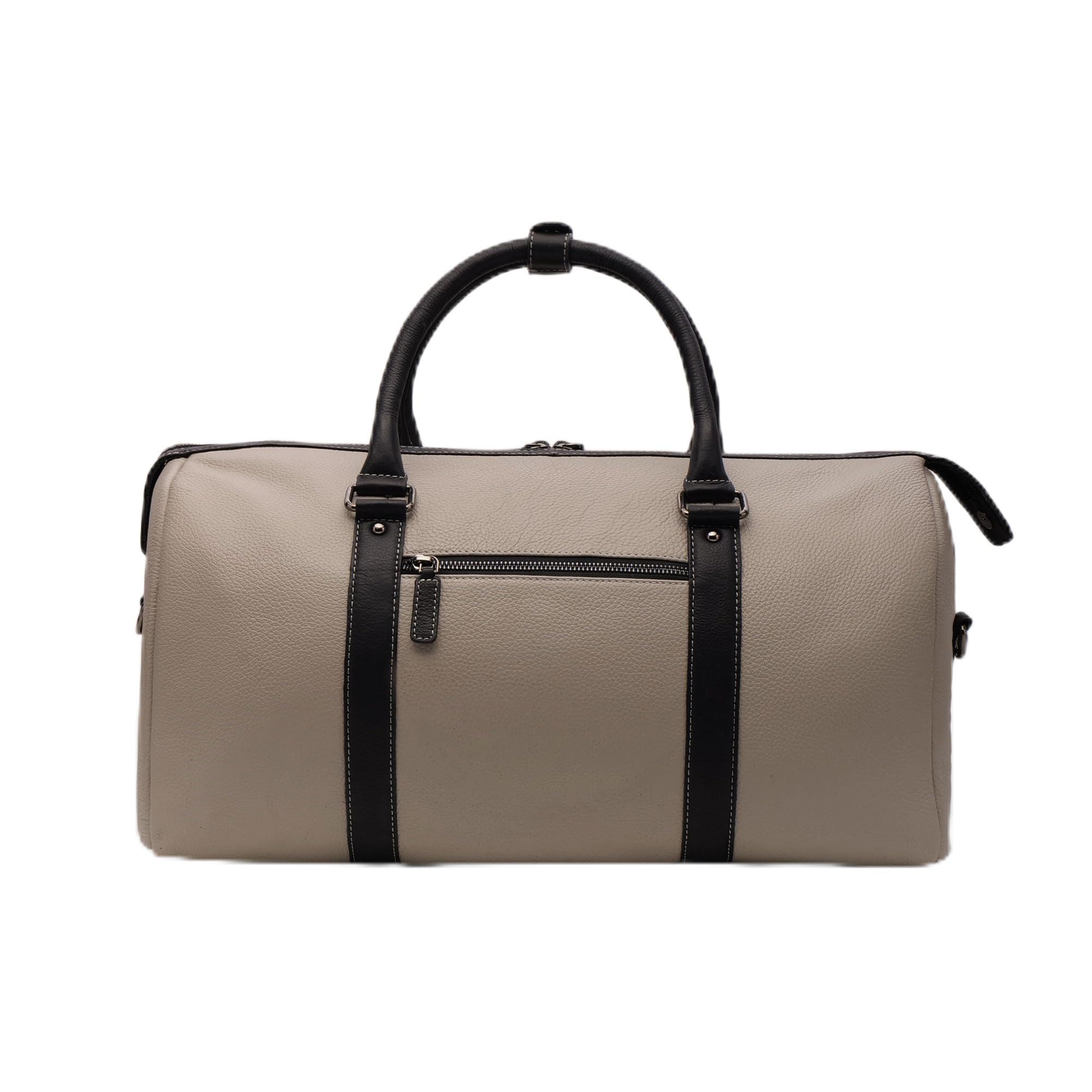 PERF Unisex Duffle Bag | Multipurpose with Genuine Leather | Travel, Gym & Weekend Bag