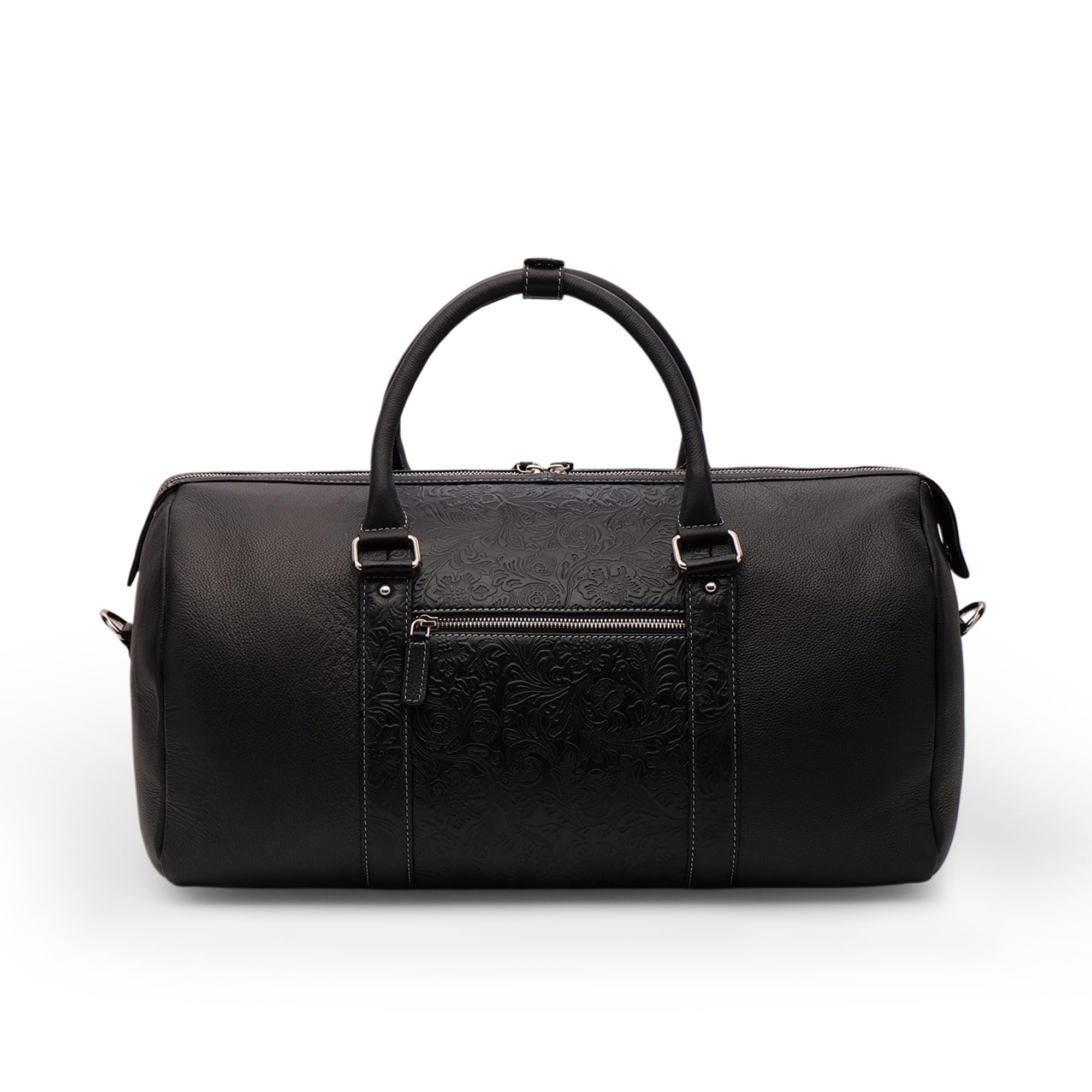 PERF Unisex Duffle Bag | Multipurpose with Genuine Leather | Travel, Gym & Weekend Bag