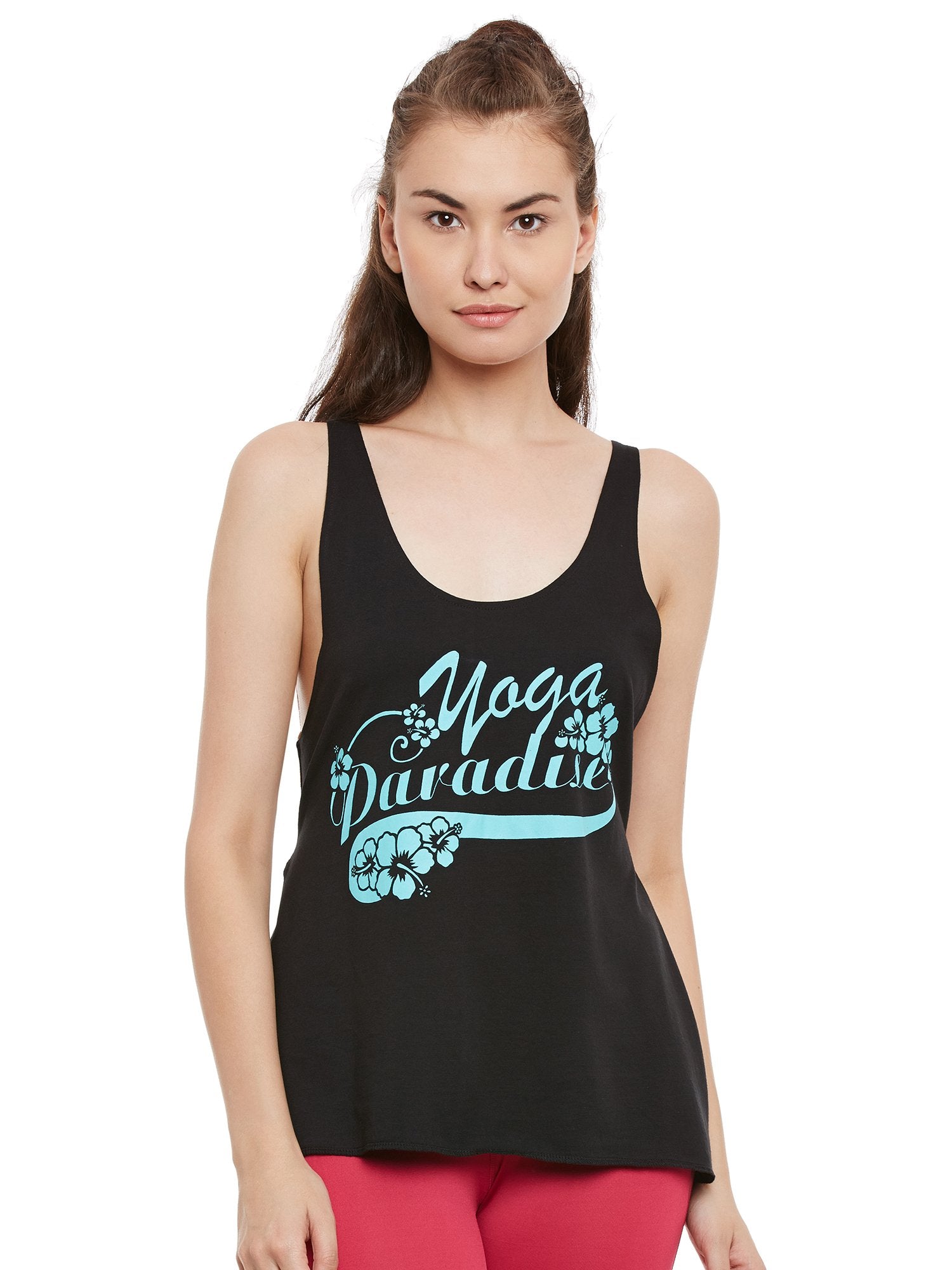 PERF Women Cotton Round Neck Slim Fit Yoga Tank top Gym Vests