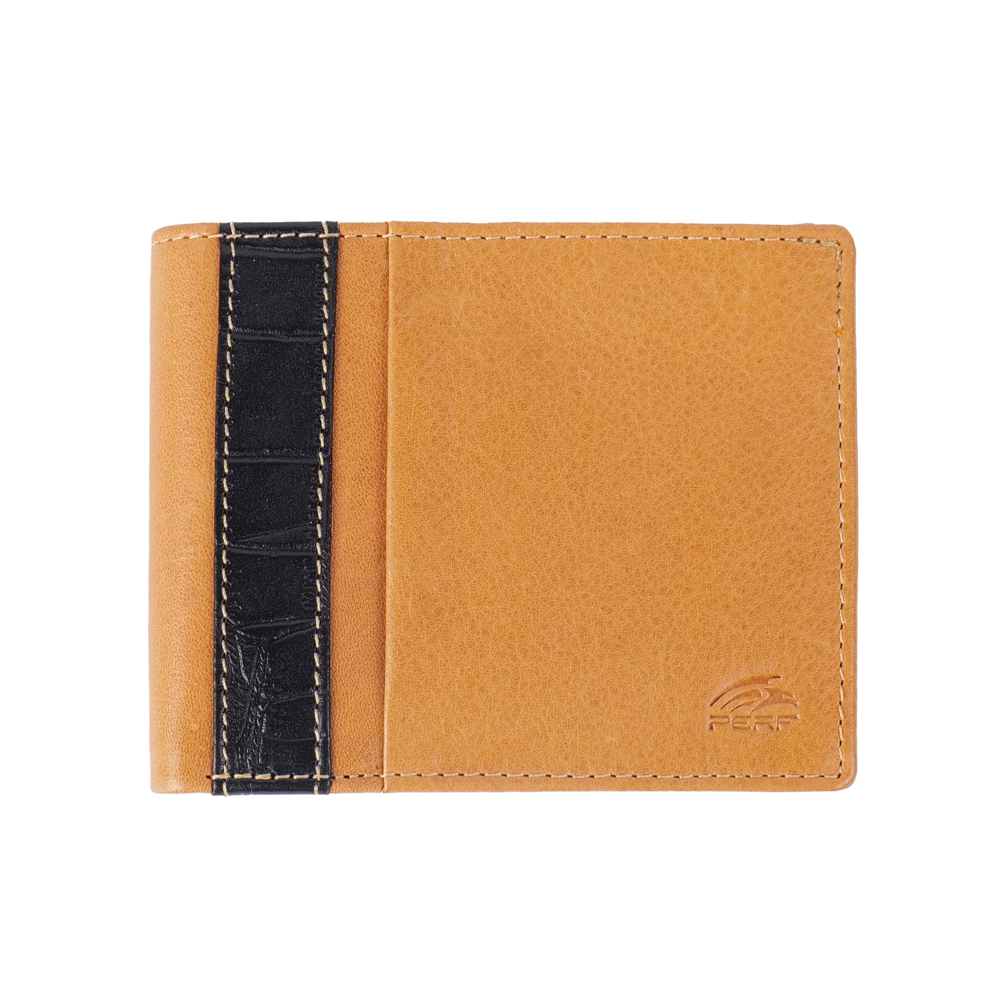 PERF Genuine Leather Wallet for Men | Multi-Compartment | Premium Leather Feel | Trendy Royal Aesthetic with Modern Design