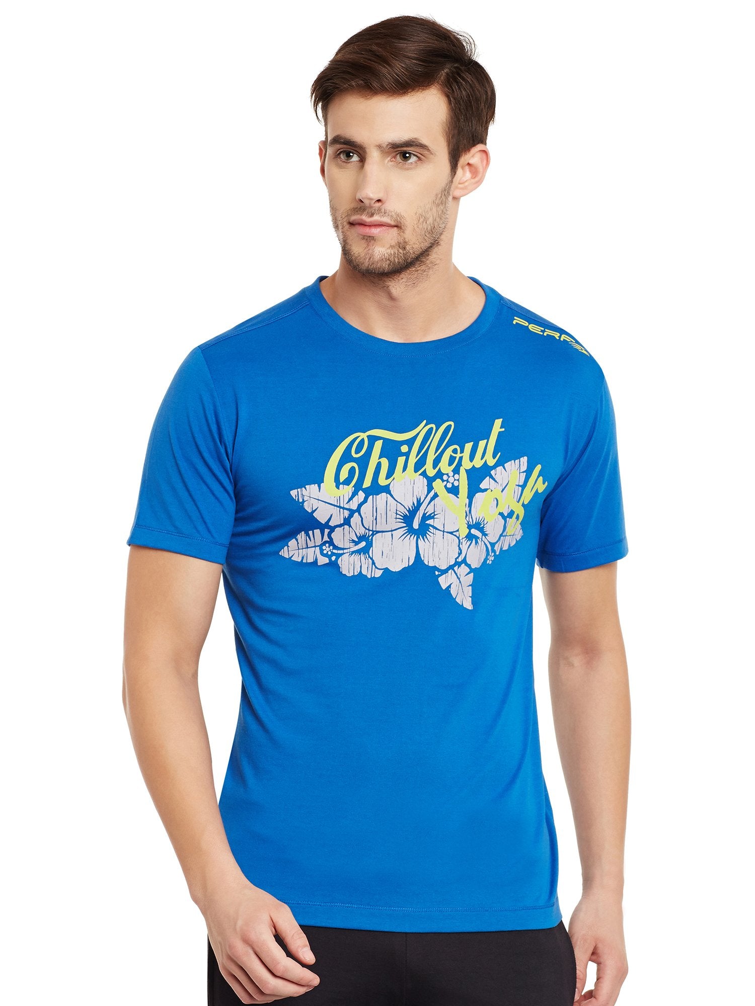 PERF Cotton Regular Fit Yoga Tshirt for Men