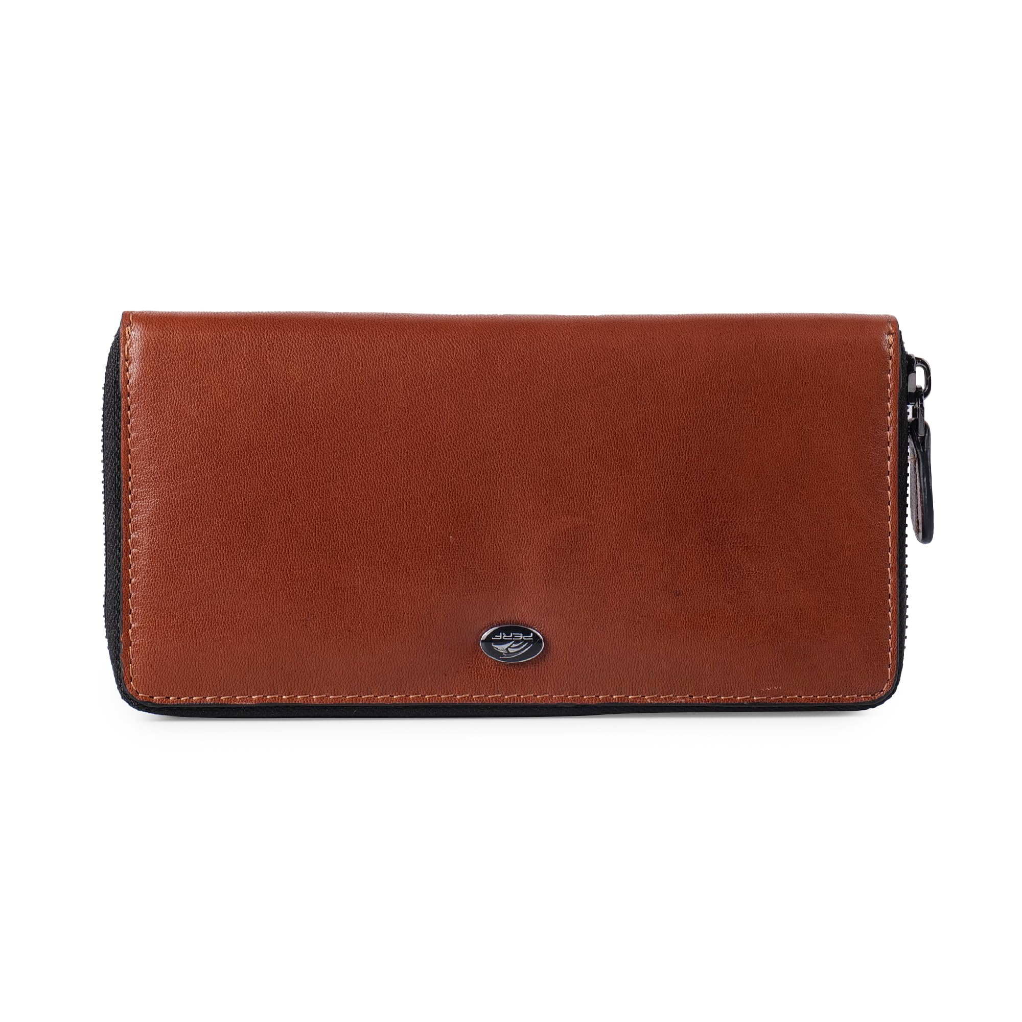 PERF Women’s Genuine Leather Wallet | Classic Solid Design Hand Purse | Sleek & Elegant Finish | Premium Feel & Durable Build