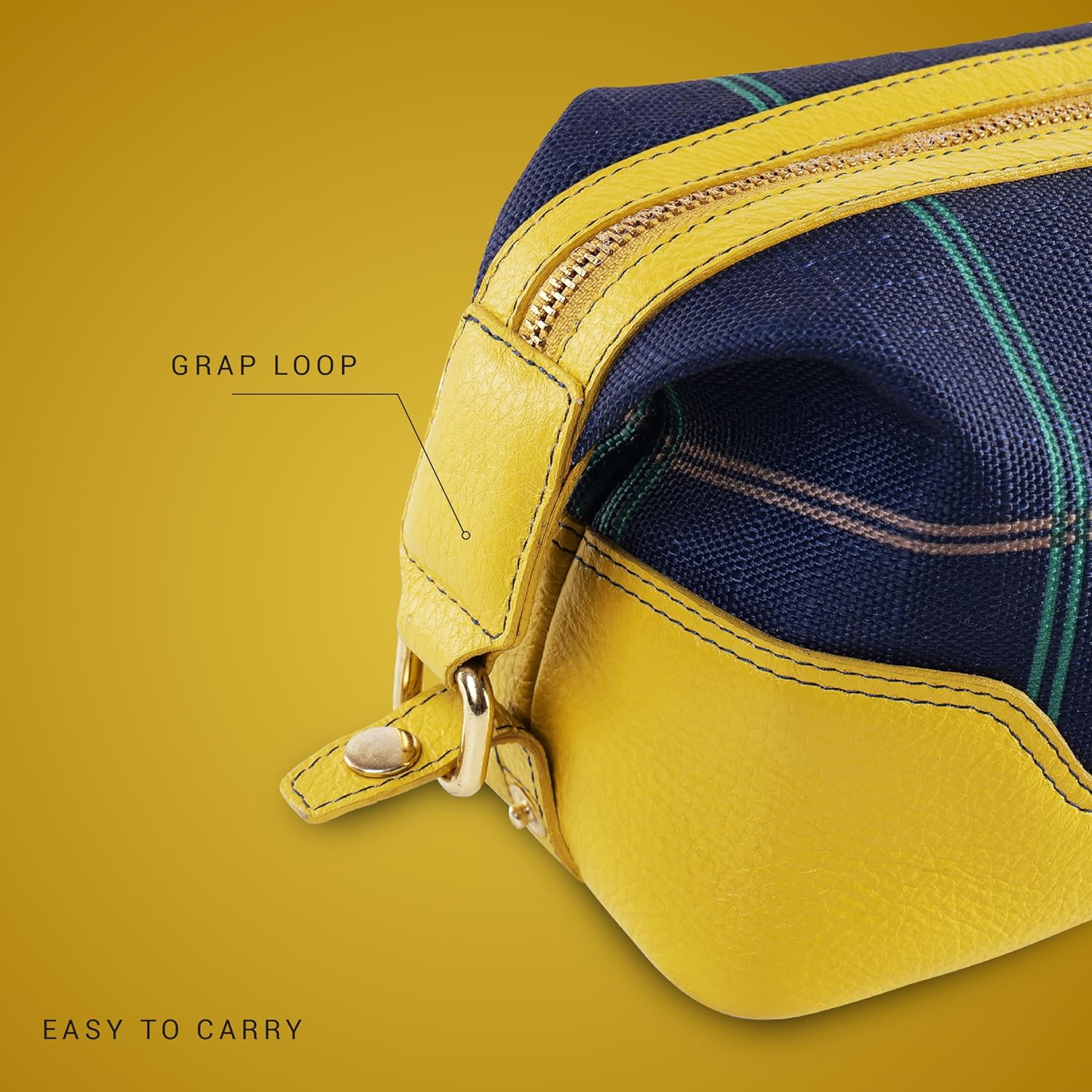 CHK NAVY/ YELLOW
