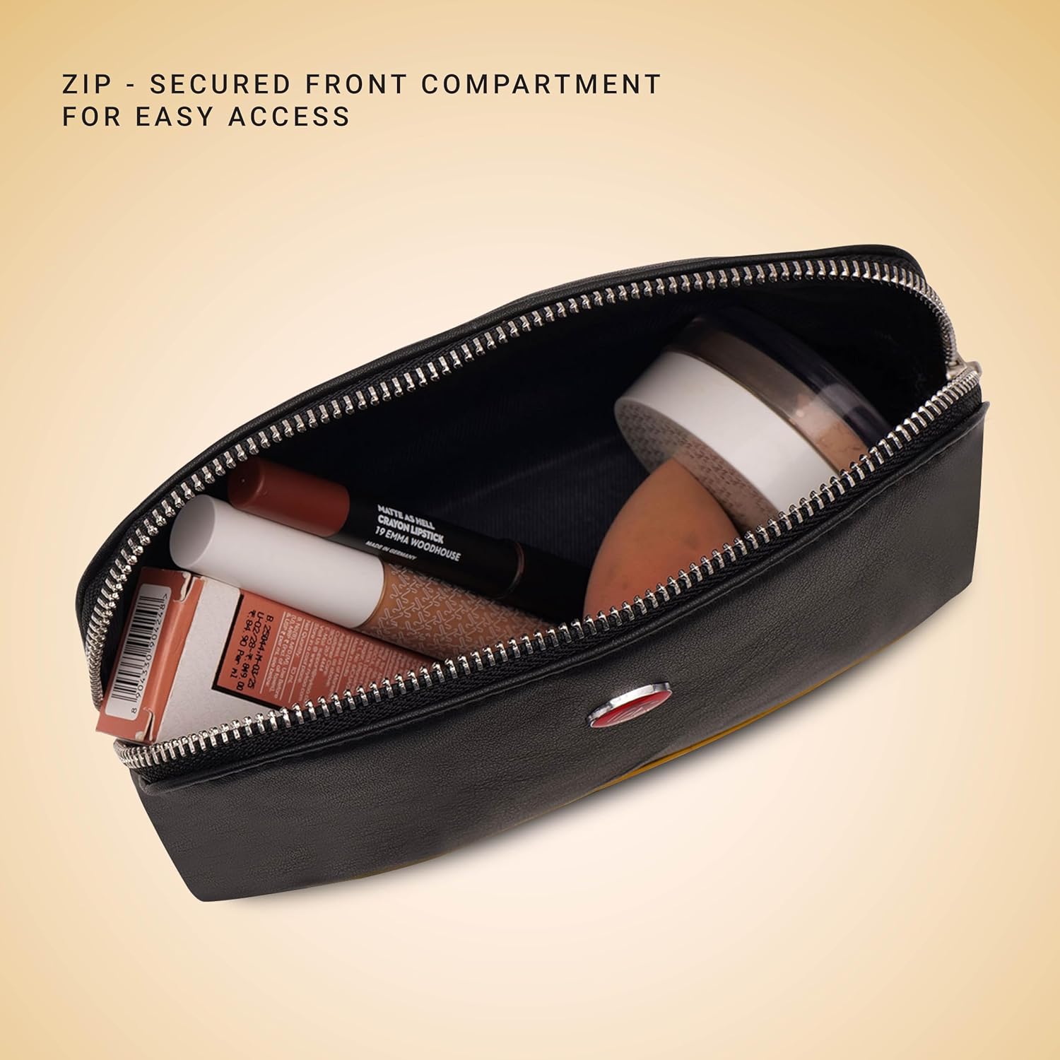 PERF Compact Leather Multi-Pouch| Versatile Travel Organizer, Vanity Bag & Gadget Case for Daily Use