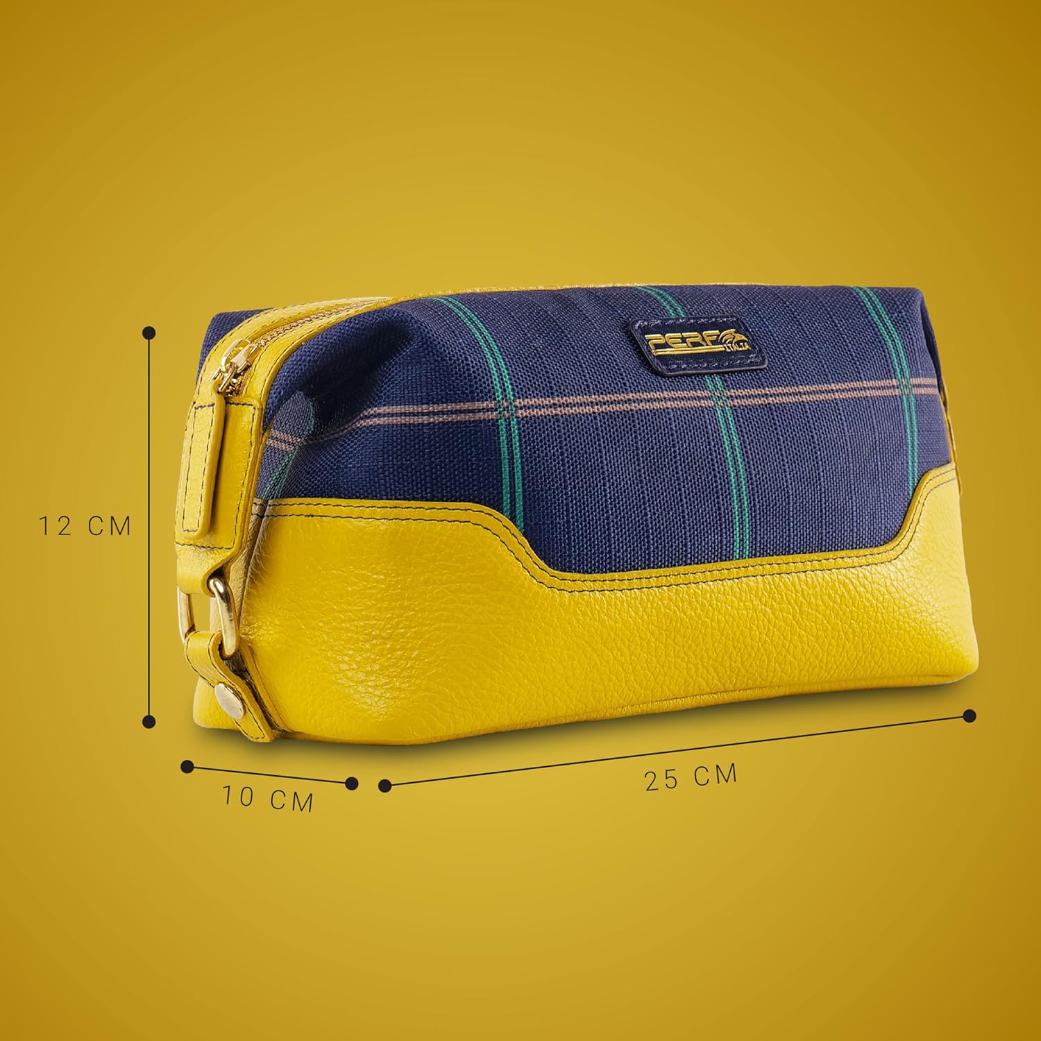 CHK NAVY/ YELLOW