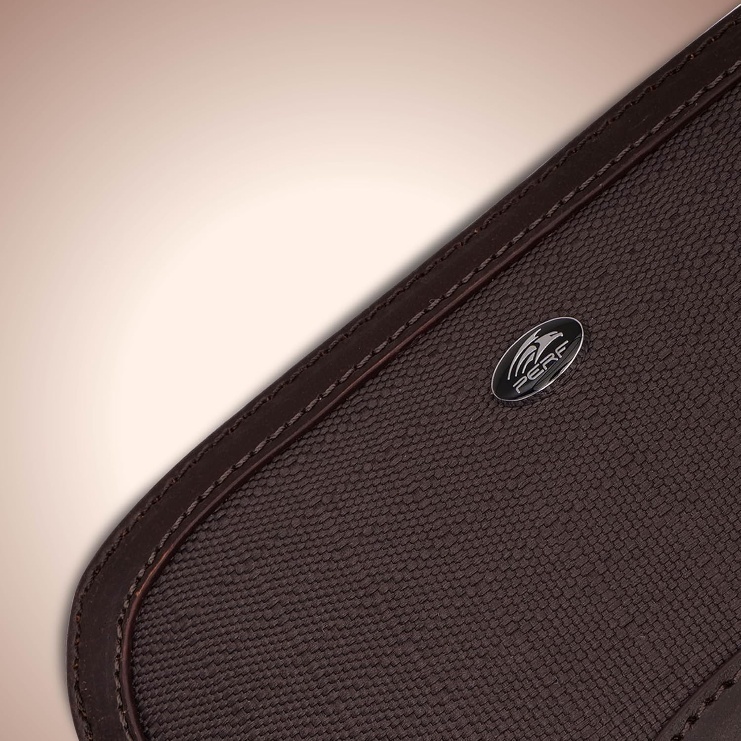 PERF Multi-Purpose Travel Pouch – Coated Nylon & Genuine Leather | Small Vanity Pouch, Travel Organizer, Charger & Gadget Case