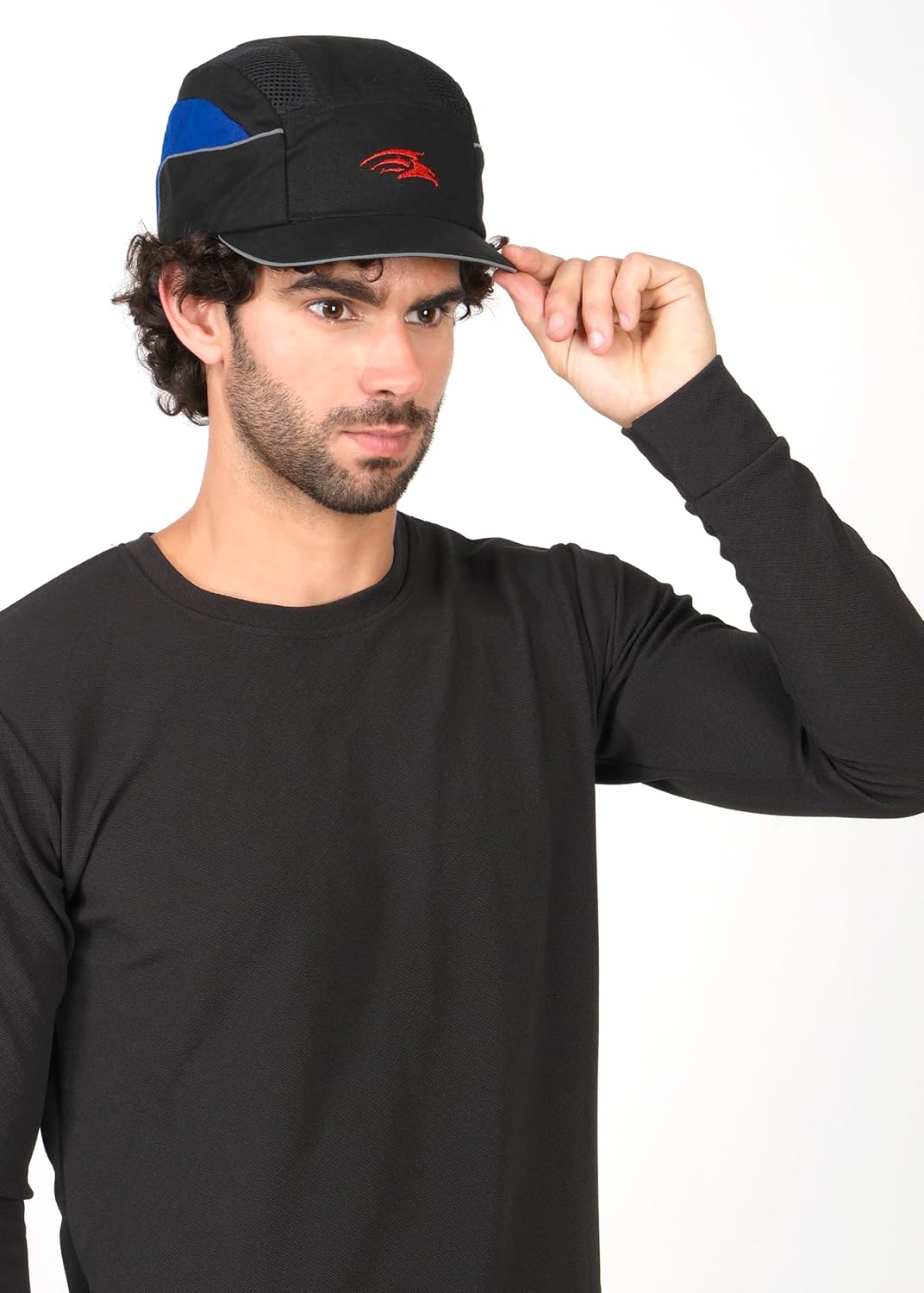 PERF Unisex Safety Bump Cap Short Peak Black Blue | CE Certified
