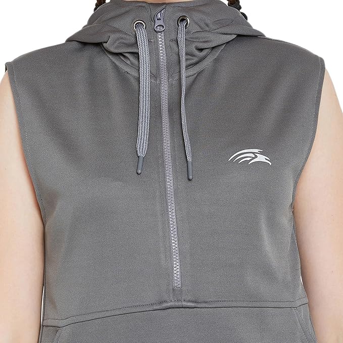 Women Solid Sleeveless Sweatshirt for Perfect for Layering & Bold Looks