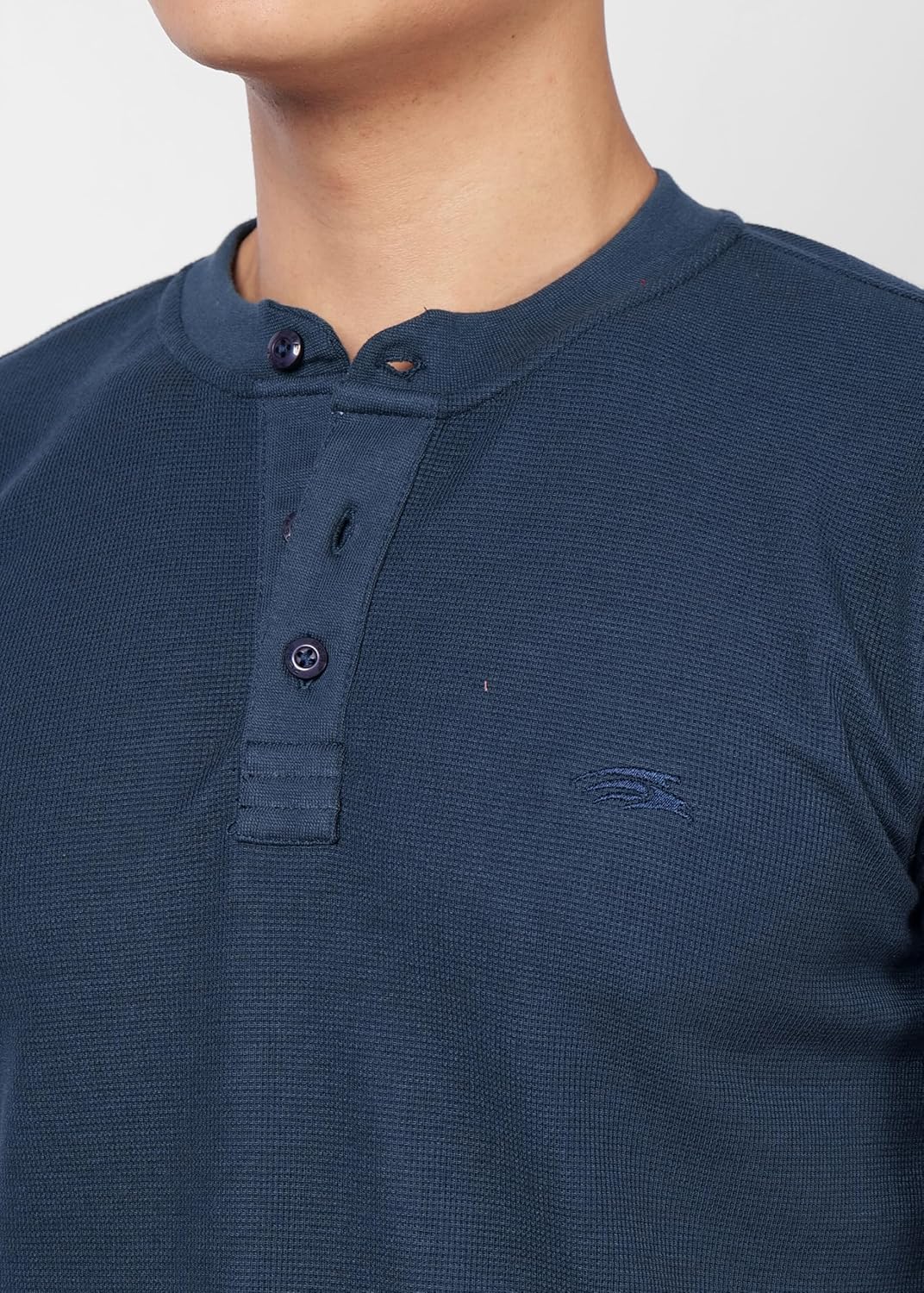 PERF Men's Henley Neck T-Shirt | Cotton Blend Casual Slim Fit Shirt | Half Sleeve Stylish Everyday Tee