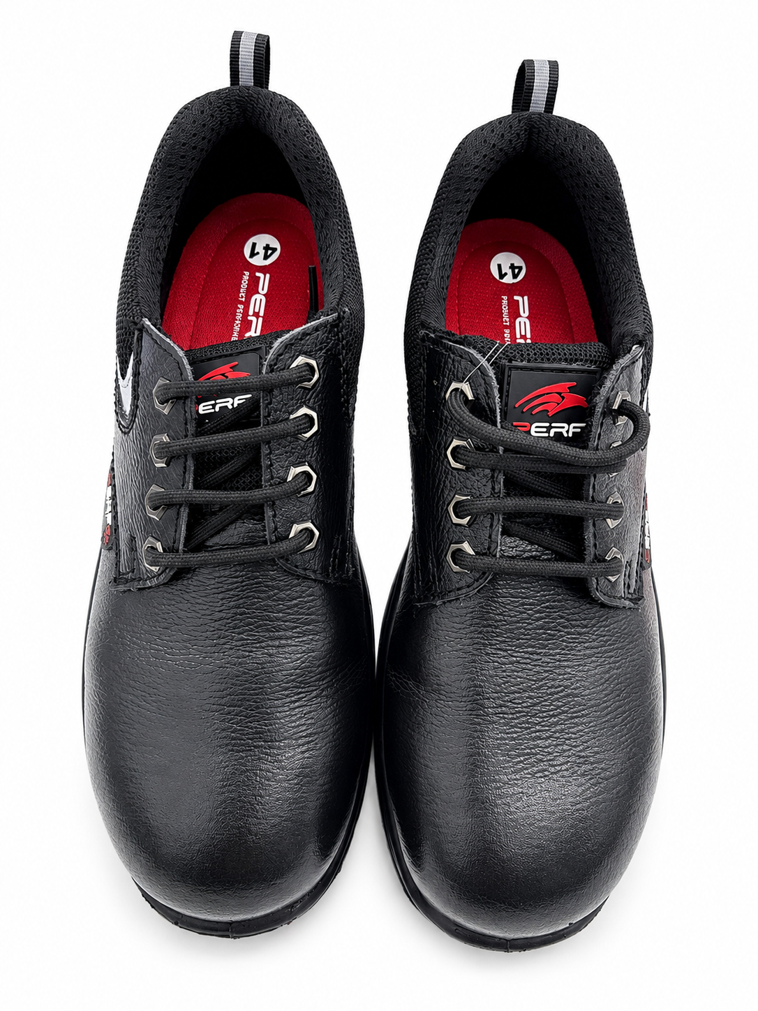 PERF Spider S1 Safety Shoes for Men | Buff Tango Leather | 200J Steel Toe Cap | Anti-Perforation Midsole | Oil & Acid Resistant PU Sole | is 15298:2016 Certified | SRC Slip-Resistant |