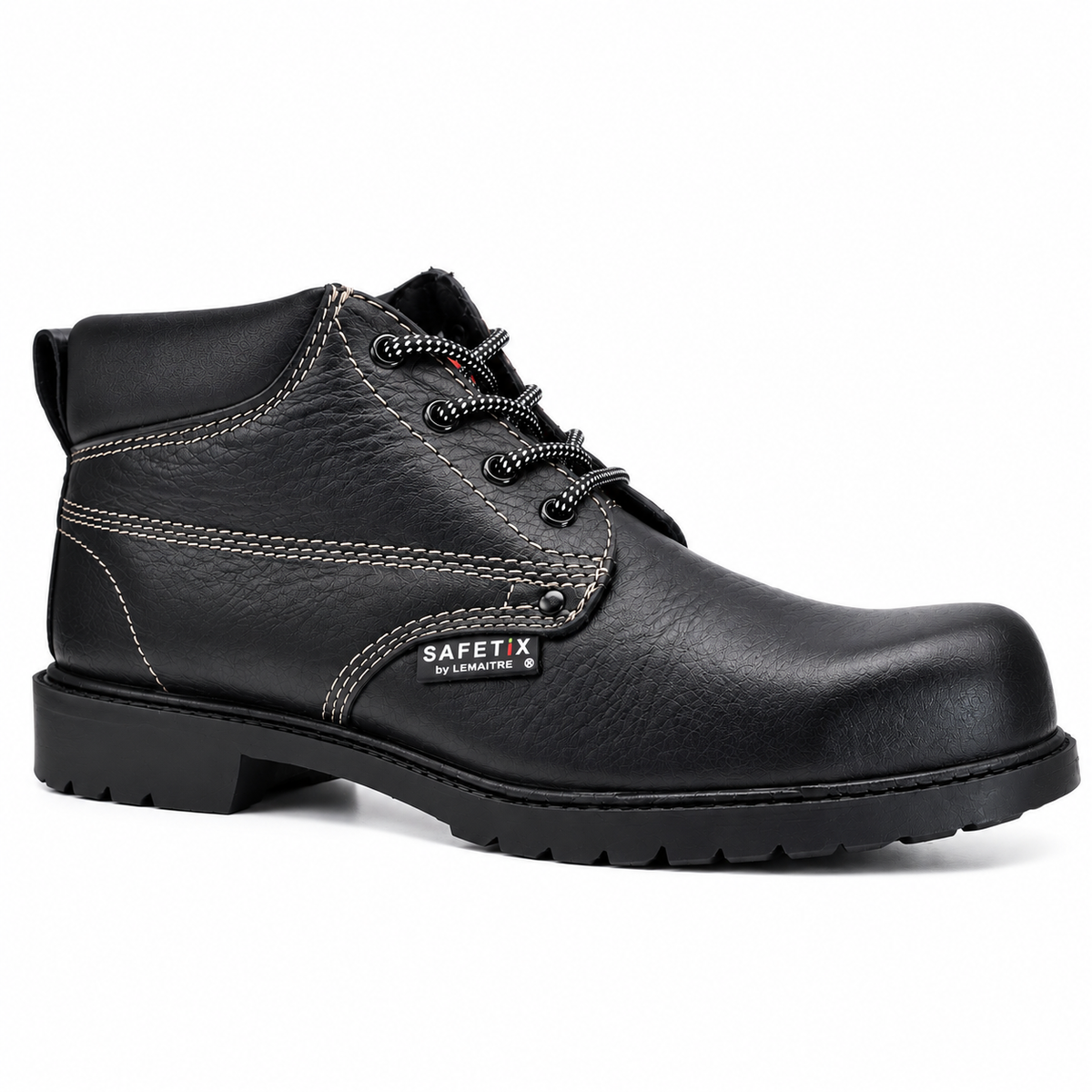 Heat X Men's S1 HRO SRC Safety Boots – Steel Toe Cap Leather Boots with Anti-Static, Oil & Acid Resistant Rubber Sole