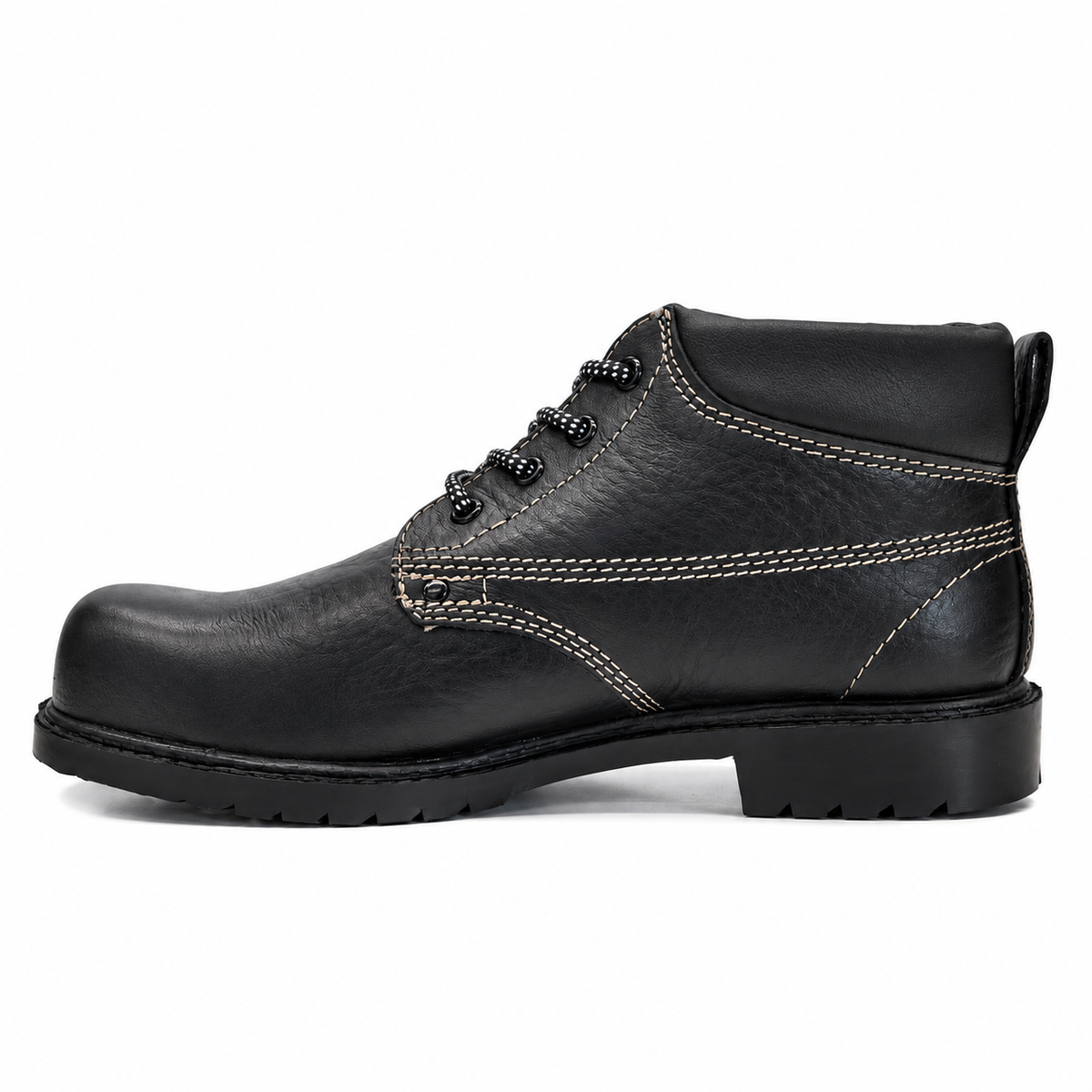 Heat X Men's S1 HRO SRC Safety Boots – Steel Toe Cap Leather Boots with Anti-Static, Oil & Acid Resistant Rubber Sole