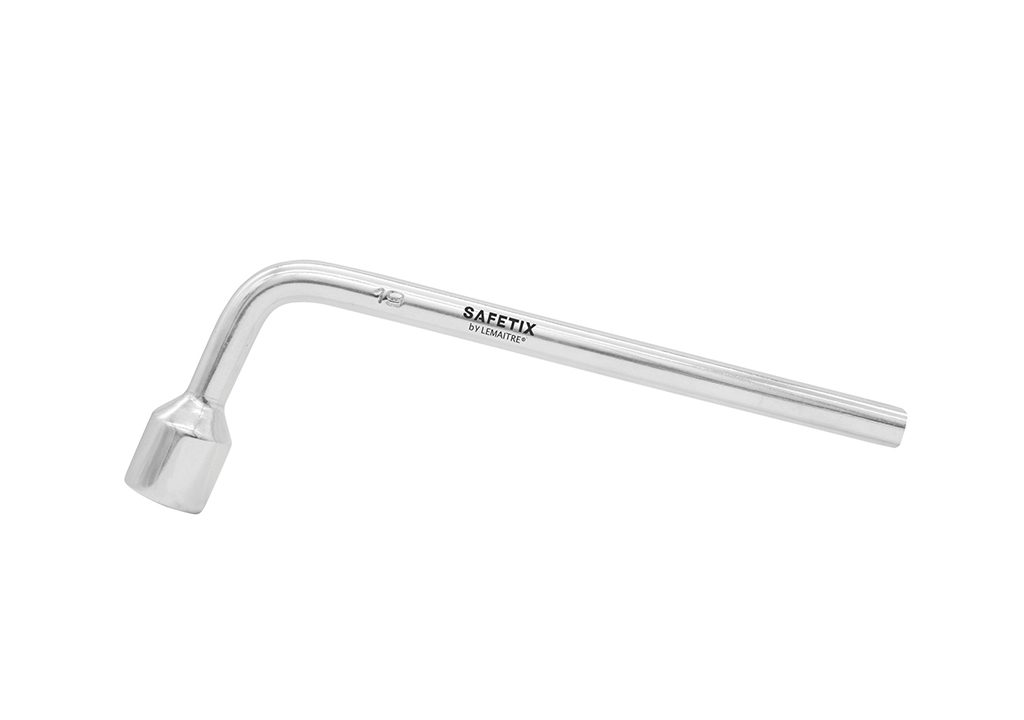 L-SPANNER WITH HOLE 21MM