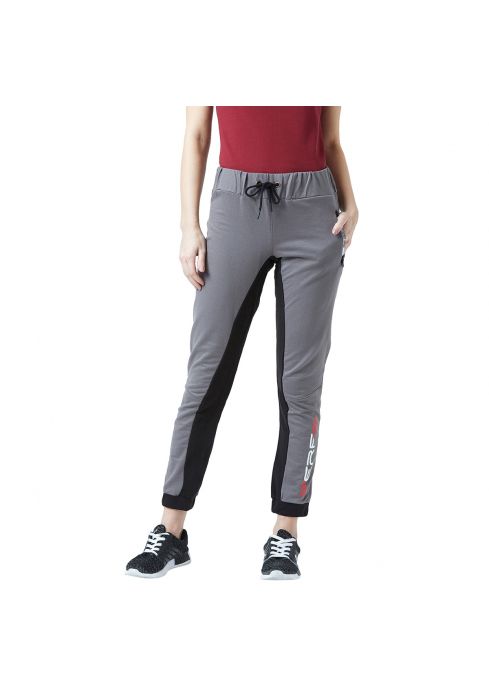 PERF Steelgray Women Terry Transfer Classic Pant