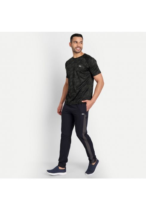 PERF Men's Regular Fit Half Sleeve Camouflage T-shirt