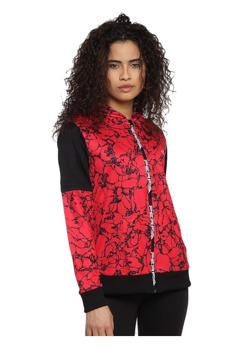 PERF Regular Fit Pink Rush Jacket for Women 
