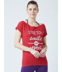 PERF Regular Fit Half Sleeve T-Shirt For Women