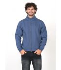 PERF Poly Cotton High Neck Fleece Jacket -3-Thread Warm Fleece with Zipper and Pockets