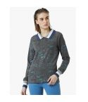 PERF Women's Stylish all-over Printed Polo T-Shirt