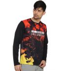 PERF Polyester Sublimation Grunge Print Long Sleeve Tshirt For Men