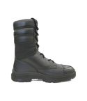 PERF Trooper Buff Breathable Apollo Leather Black Safety Shoes for Men